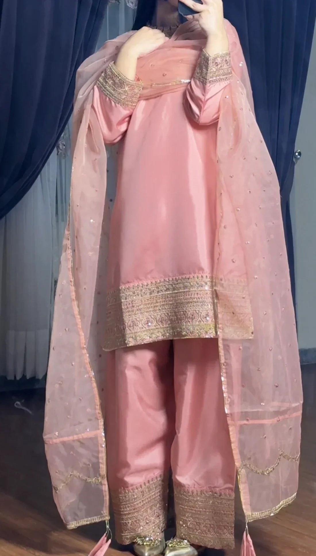 THE PINK FARSHI SHLWAR SET