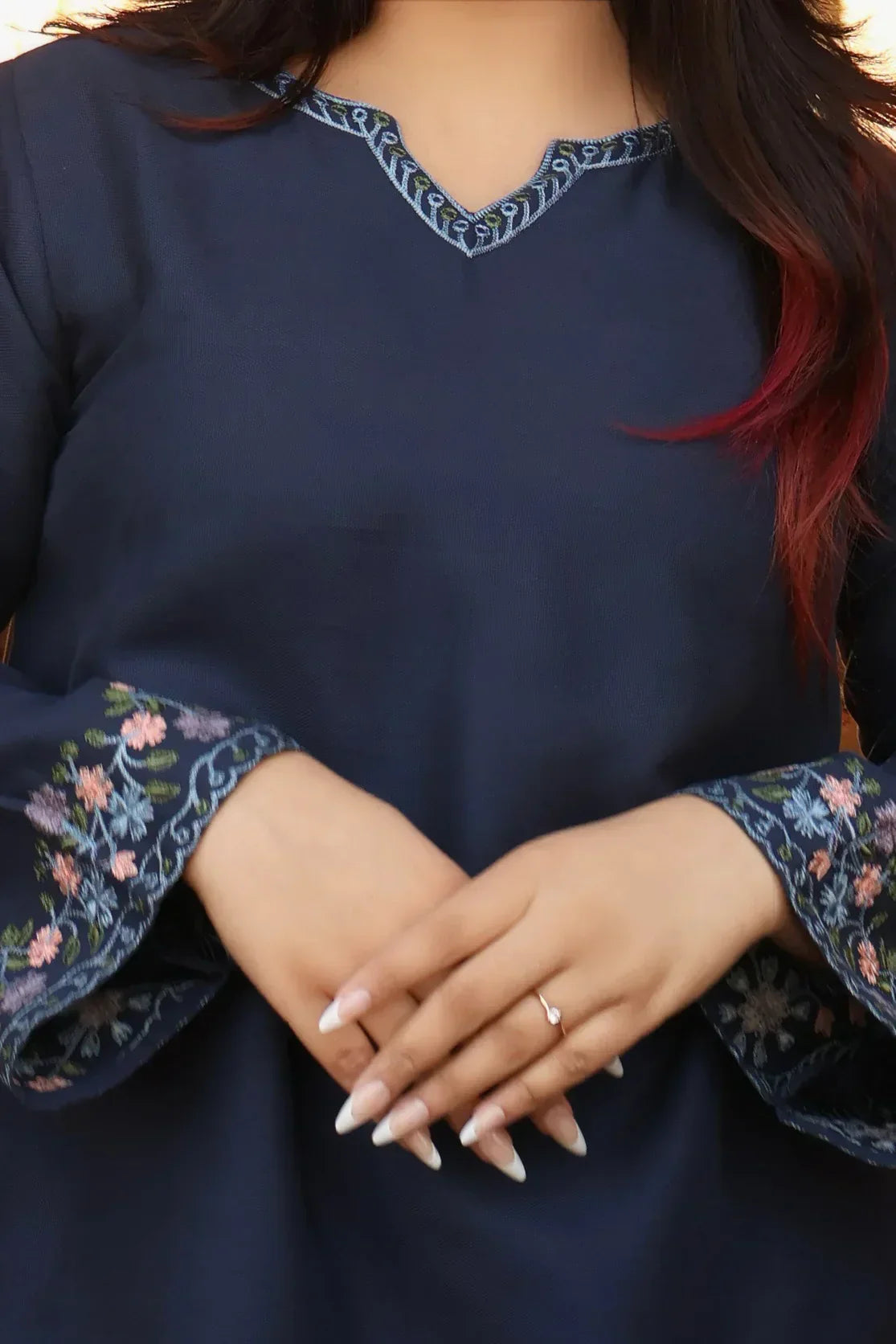 BLUE FLOWER CO ORD SET